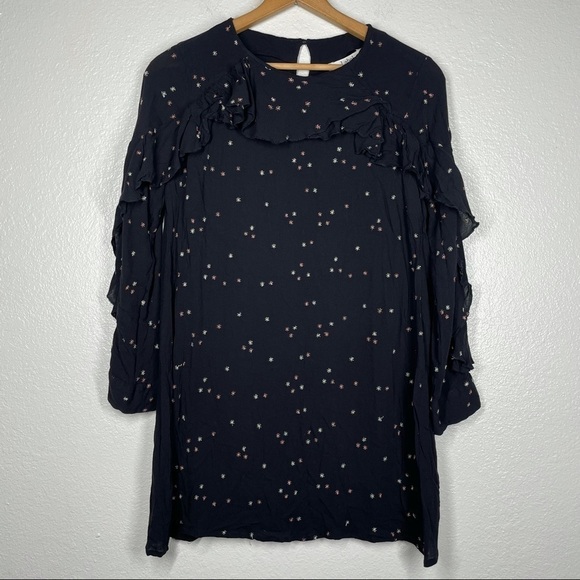 Label Ritu Kumar Black Celestial Ruffle Dress - Picture 2 of 11